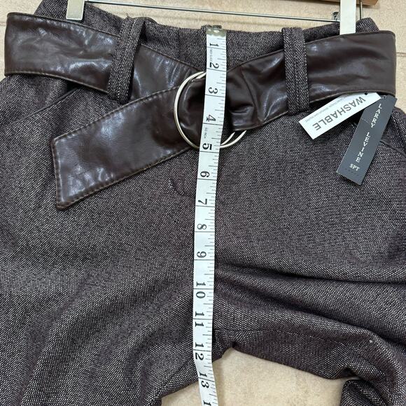 Larry Levine Brown Wide Leg Trouser Pants Womens 6 Office Siren Career Work - Picture 10 of 12
